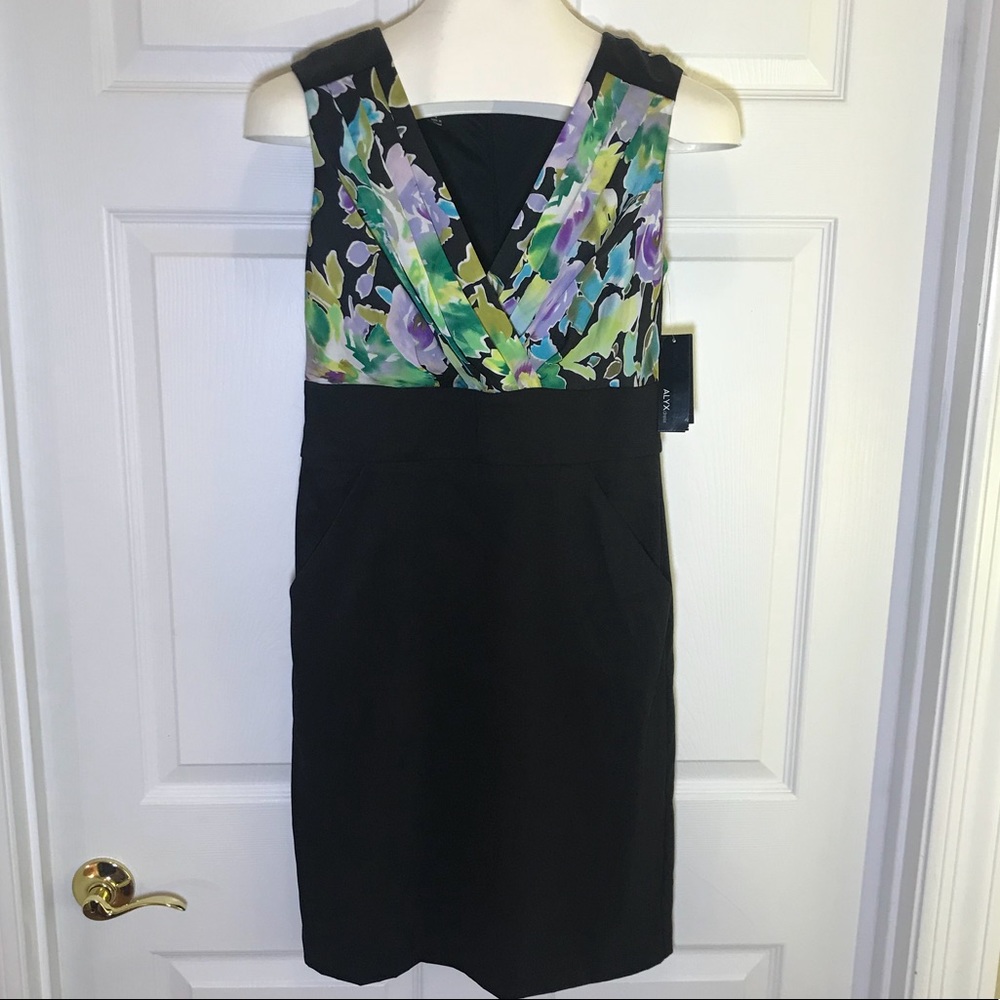 Alyx Floral and Black Dress Size 4